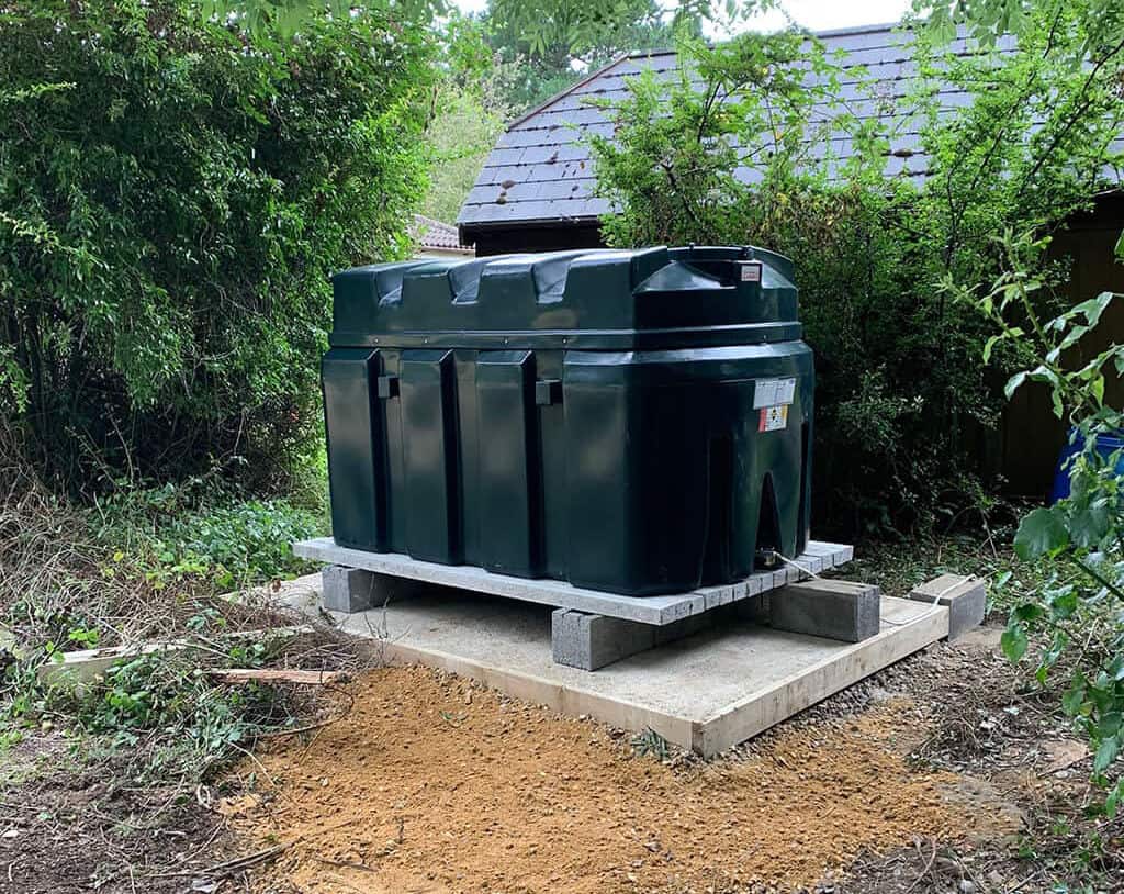 Oil Tank Install Photo